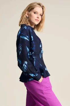 BLOUSE Feathers And Florals