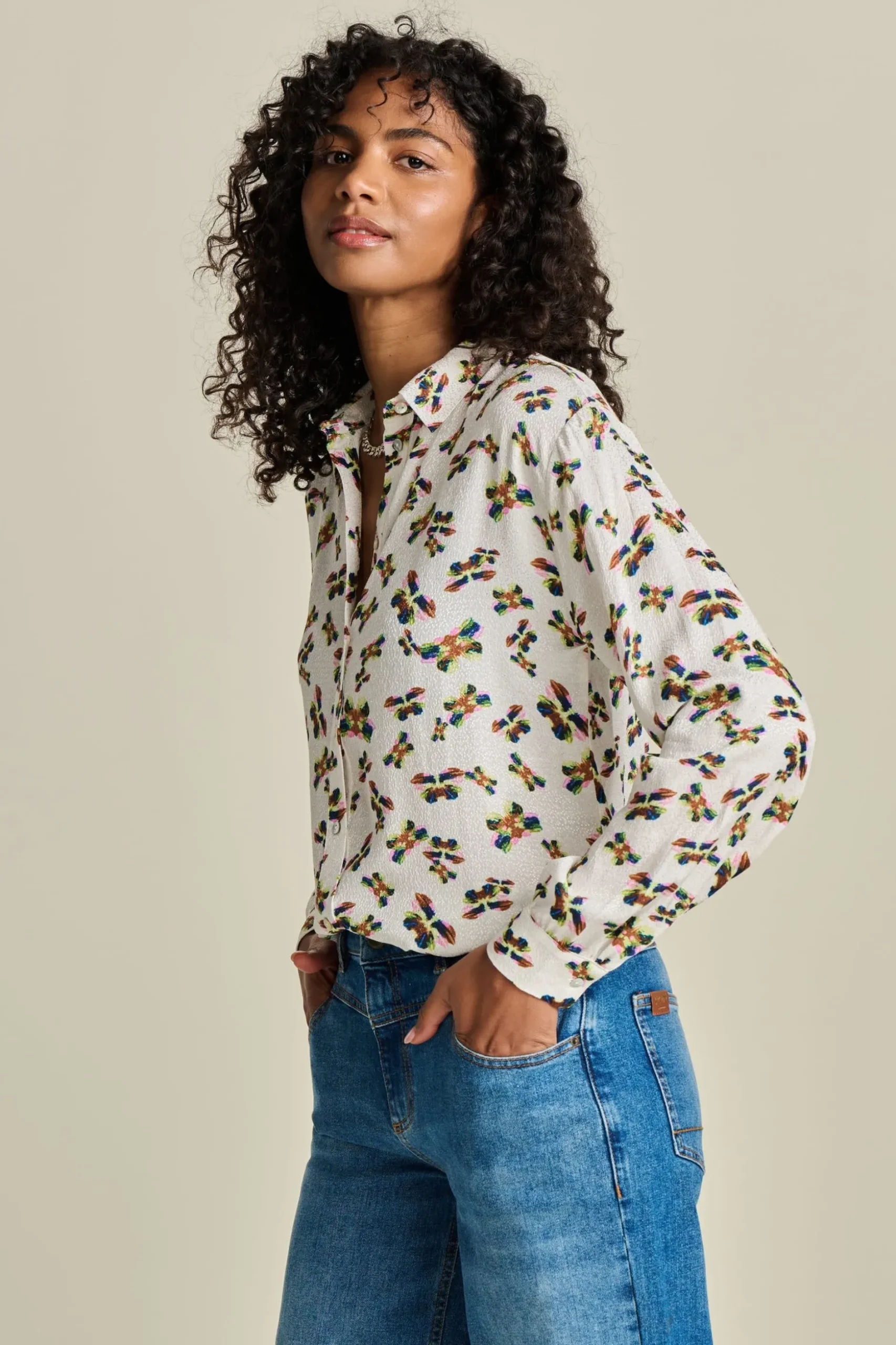 BLOUSE Milly Butterfly Ecru
