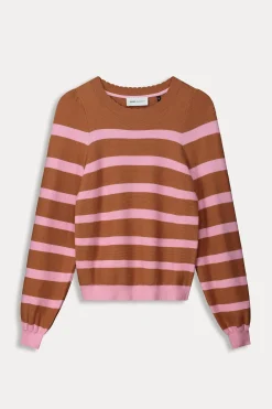 TRUI Striped Sugar Brown